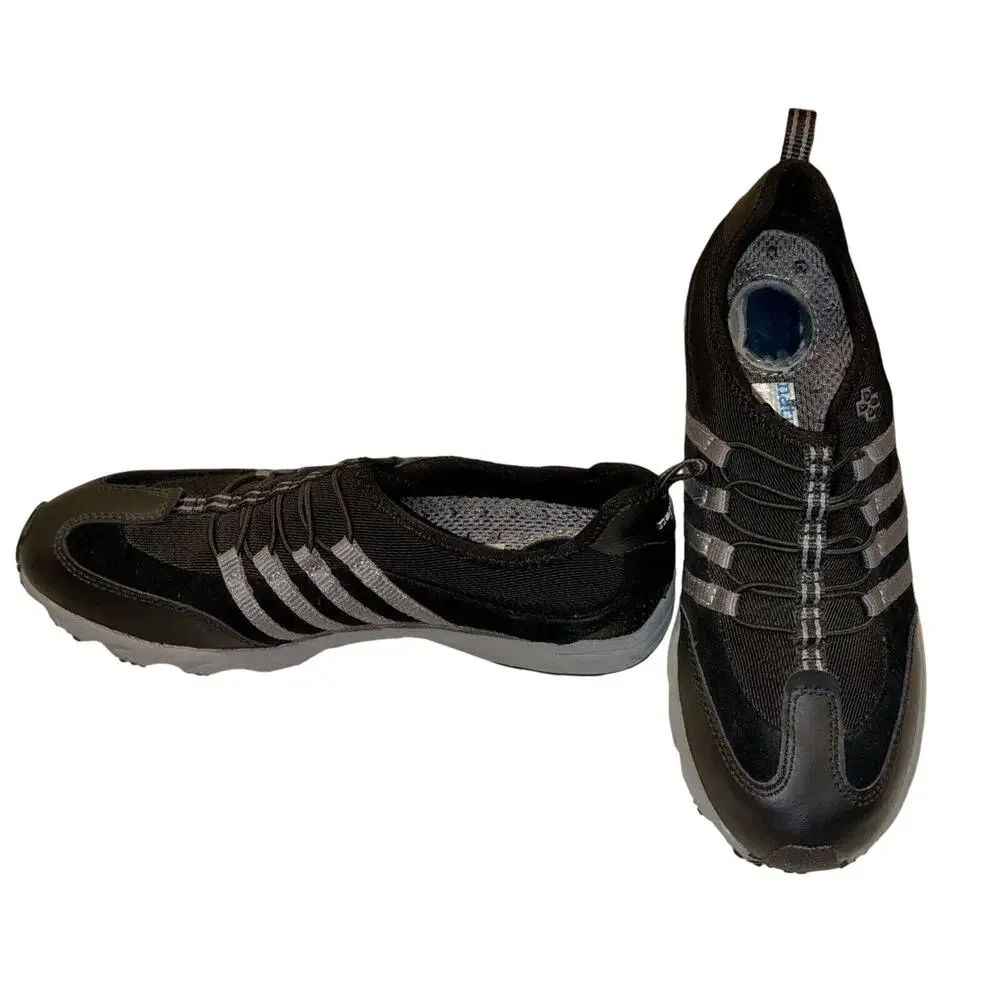 Dr. Scholl's Womens Natural Sport Shoes 7.5 M Black Massaging Gel Insole Comfort